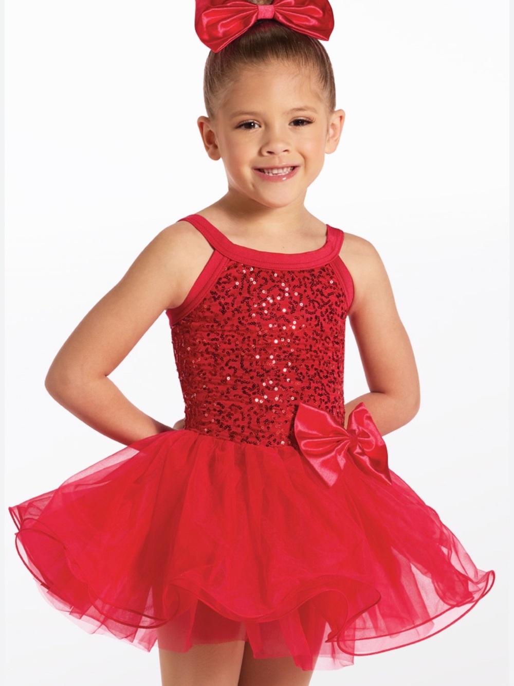 Red Sequin Tulle Girls' Costume/Dance Dress - Brand: